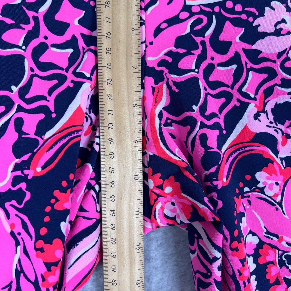 Lilly Pulitzer Low Tide Navy Pink Print Luxletic Corso Pant UPF 50+ Size 8 - Picture 11 of 13